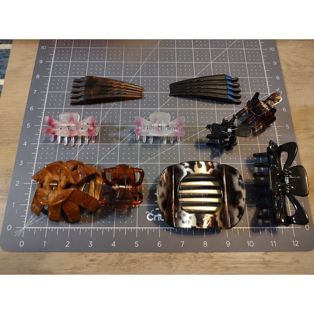 Vintage Claw Hair Clips Lot Of 10 Pieces Women’s Accessories